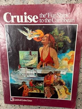 Vintage Carnival Cruise Lines magazine